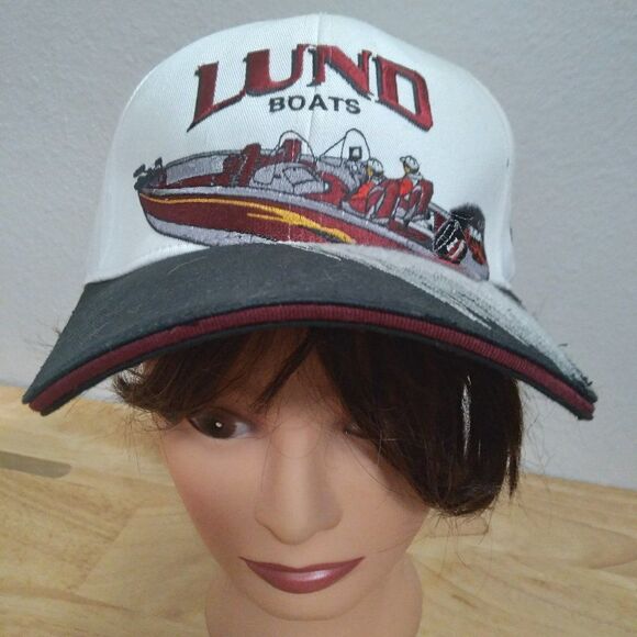 Deadstock Vintage Lund Boats Yamaha Racing 2001 Limited Edition Strap Back Hat - Picture 1 of 10